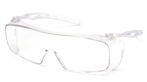 Pyramex S9910ST, Cappture Over the Spectacle Eyewear, Clear Frame Color, Clear with H2X Anti-Fog Lens Color