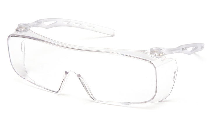 Pyramex S9910STM, Cappture Over the Spectacle Eyewear, Clear Frame Color, Clear with H2MAX Anti-Fog Lens Color