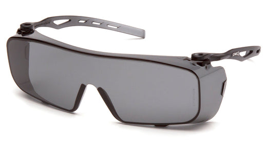 Pyramex S9920ST, Cappture Over the Spectacle Eyewear, Gray Frame Color, Gray with H2X Anti-Fog Lens Color