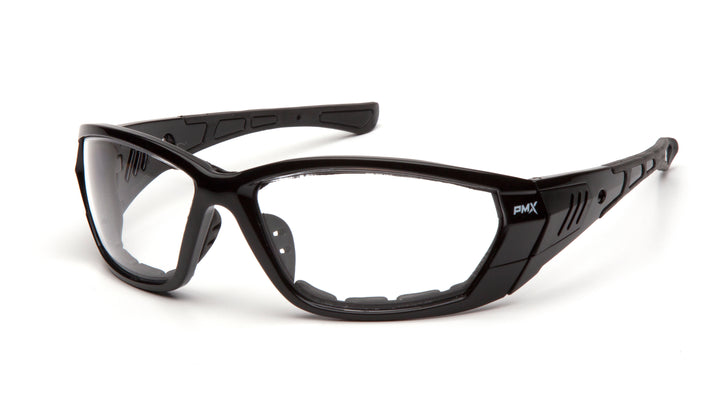 Pyramex SB10810DT, Atrex Sealed Eyewear, Padded Frame, Black Frame Color, Clear with Anti-Fog Lens Color