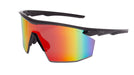 Pyramex SB11295ST, PMXSPEC Half-Frame Eyewear, Black Frame Color, Spectrum Mirror with Anti-Fog Lens Color