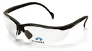 Pyramex SB1810R10, V2 Readers Half-Frame Eyewear, Black Frame Color, Clear Lens Color, +1.0 Diopter Grade