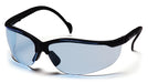 Pyramex SB1860S, Venture II Half-Frame Eyewear, Black Frame Color, Infinity Blue Lens Color