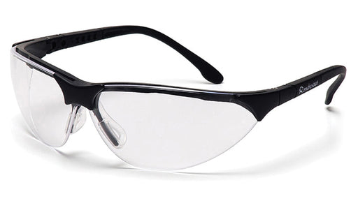 Pyramex SB2810S, Rendezvous Half-Frame Eyewear, Padded Frame, Black Frame Color, Clear Lens Color