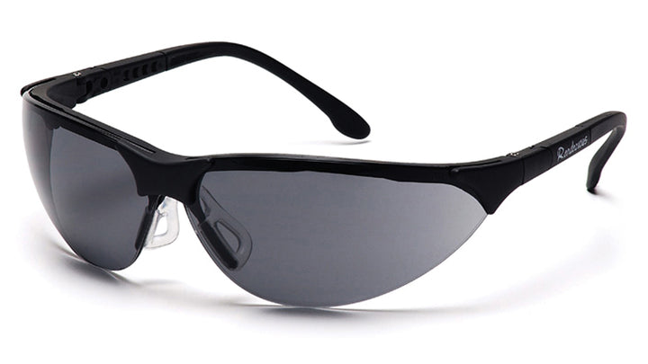 Pyramex SB2820S, Rendezvous Half-Frame Eyewear, Padded Frame, Gray Lens Color, Black Frame Color