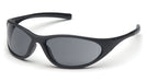 Pyramex SB3320E, Zone II Full Frame Eyewear, Padded Frame, Gray Lens Color, Matte Black Frame Color