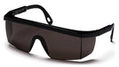 Pyramex SB420S, Integra Half-Frame Eyewear, Black Frame Color, Gray Lens Color