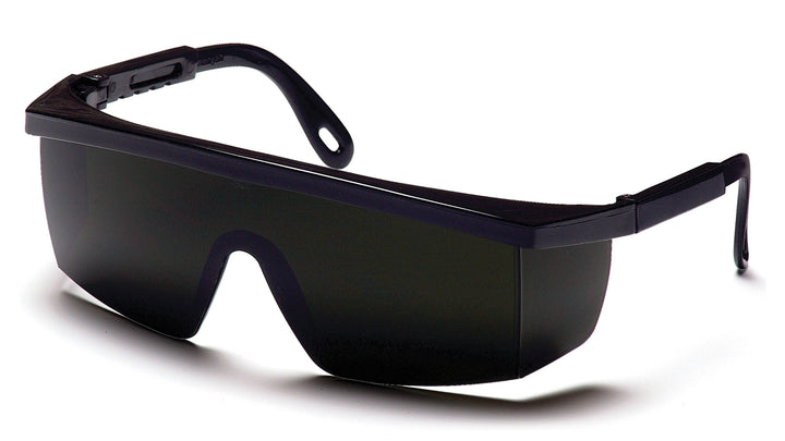 Pyramex SB450SF, Integra Half-Frame Eyewear, Black Frame Color, 5.0 IR Filter Lens Color