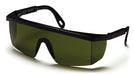 Pyramex SB460SF, Integra Half-Frame Eyewear, Black Frame Color, 3.0 IR Filter Lens Color