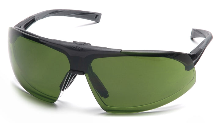 Pyramex SB4960STP, Onix Plus IR Half-Frame Eyewear, Black Frame Color, 3.0 IR Filter with Anti-Fog Lens Color