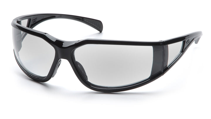 Pyramex SB5110DT, Exeter Full Frame Eyewear, Glossy Black Frame Color, Clear with Anti-Fog Lens Color