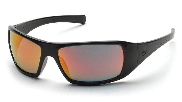 Pyramex SB5645D, Goliath Full Frame Eyewear, Black Frame Color, Ice Orange Lens Color