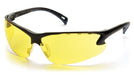 Pyramex SB5730D, Venture 3 Half-Frame Eyewear, Black Frame Color, Amber Lens Color