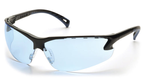 Pyramex SB5760D, Venture 3 Half-Frame Eyewear, Black Frame Color, Infinity Blue Lens Color