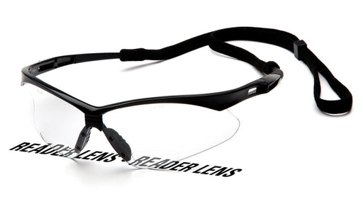 Pyramex SB6310SPR20, PMXTREME Readers Half-Frame Eyewear, Black Frame Color, Clear Lens Color, +2.0 Diopter Grade