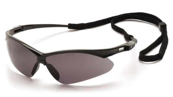 Pyramex SB6320SP, PMXTREME Half-Frame Eyewear, Black Frame Color, Gray Lens Color