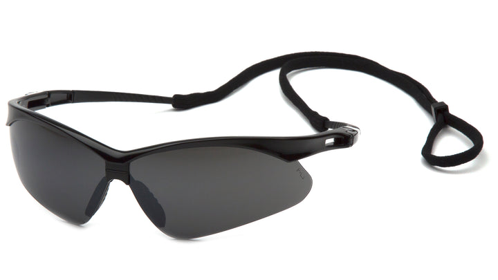 Pyramex SB6376SP, PMXTREME Half-Frame Eyewear, Black Frame Color, Smoke Green Mirror Lens Color