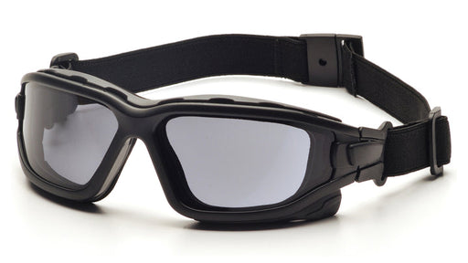 Pyramex SB7020SDT, I-Force Sealed Eyewear, Black Frame Color, Gray with H2X Anti-Fog Lens Color