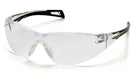 Pyramex SB7110ST, PMXSLIM Frameless Eyewear, Black Frame Color, Clear with H2X Anti-Fog Lens Color