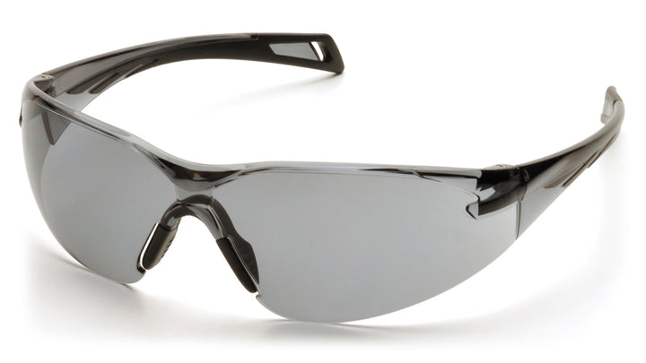 Pyramex SB7120ST, PMXSLIM Frameless Eyewear, Black Frame Color, Gray with H2X Anti-Fog Lens Color