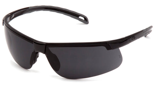 Pyramex SB8623DT, Ever-Lite Half-Frame Eyewear, Black Frame Color, Dark Gray with H2X Anti-Fog Lens Color