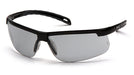 Pyramex SB8625DTM, Ever-Lite Half-Frame Eyewear, Black Frame Color, Light Gray with H2MAX Anti-Fog Lens Color