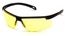 Pyramex SB8630D, Ever-Lite Half-Frame Eyewear, Black Frame Color, Amber Lens Color