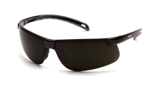 Pyramex SB8650SF, Ever-Lite IR Half-Frame Eyewear, Black Frame Color, 5.0 IR Filter Lens Color