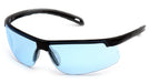 Pyramex SB8660D, Ever-Lite Half-Frame Eyewear, Black Frame Color, Infinity Blue Lens Color