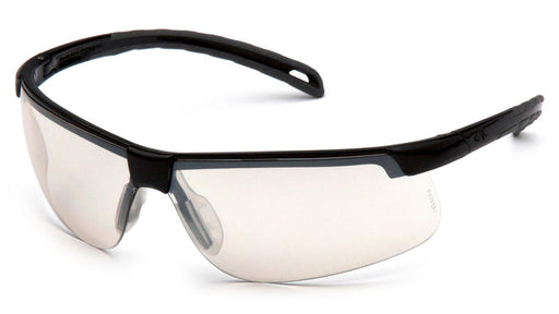 Pyramex SB8680D, Ever-Lite Half-Frame Eyewear, Black Frame Color, I/O Mirror Lens Color