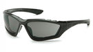 Pyramex SB8720DTP, Accurist Sealed Eyewear, Padded Frame, Black Frame Color, Gray with Anti-Fog Lens Color