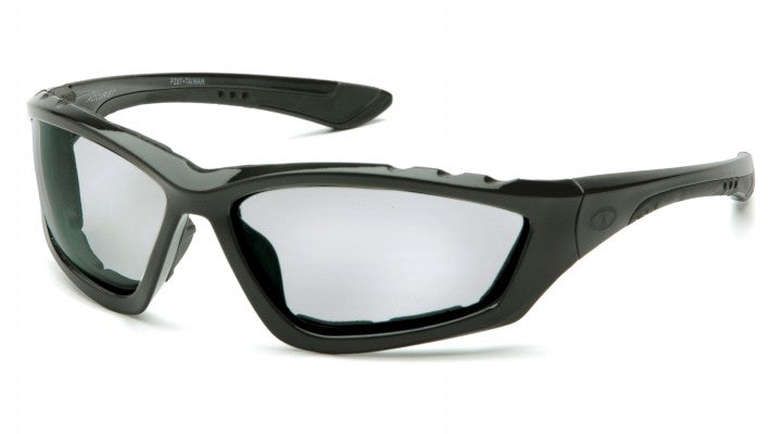 Pyramex SB8725DTP, Accurist Sealed Eyewear, Padded Frame, Light Gray with Anti-Fog Lens Color, Black Frame Color