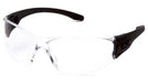 Pyramex SB9510ST, Trulock Frameless Eyewear, Black Frame Color, Clear with H2X Anti-Fog Lens Color