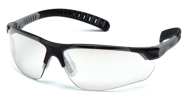 Pyramex SBG10180D, Sitecore Half-Frame Eyewear, Black/Gray Frame Color, I/O Mirror Lens Color