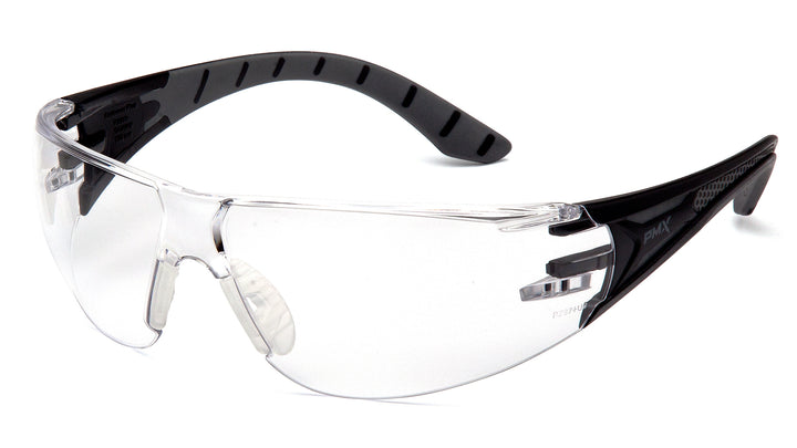 Pyramex SBG9610ST, Endeavor Plus Frameless Eyewear, Black-Gray Frame Color, Clear with H2X Anti-Fog Lens Color