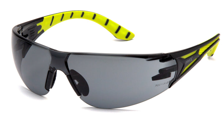 Pyramex SBGR9620S, Endeavor Plus Frameless Eyewear, Black-Green Frame Color, Gray Lens Color