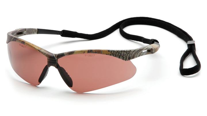 Pyramex SCM6318STP, PMXTREME Half-Frame Eyewear, Camo Frame Color, Sandstone with Anti-Fog Lens Color