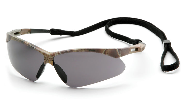 Pyramex SCM6320STP, PMXTREME Half-Frame Eyewear, Camo Frame Color, Gray with Anti-Fog Lens Color