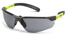 Pyramex SGL10120D, Sitecore Half-Frame Eyewear, Gray/Lime Frame Color, Gray Lens Color