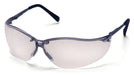 Pyramex SGM1810S, V2-Metal Half-Frame Eyewear, Gun Metal Frame Color, Clear Lens Color