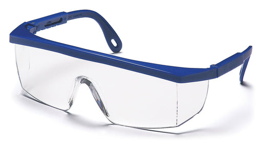 Pyramex SN410S, Integra Half-Frame Eyewear, Blue Frame Color, Clear Lens Color