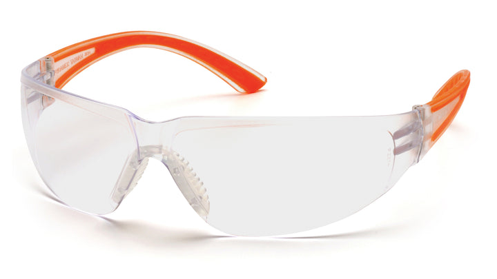 Pyramex SO3610S, Cortez Frameless Eyewear, Orange Frame Color, Clear Lens Color