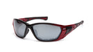 Pyramex SR10870D, Atrex Sealed Eyewear, Padded Frame, Red Frame Color, Silver Lens Color