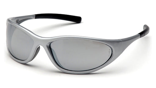 Pyramex SS3370E, Zone II Full Frame Eyewear, Padded Frame, Silver Frame Color, Silver Mirror Lens Color