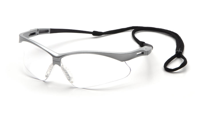 Pyramex SS6310SP, PMXTREME Half-Frame Eyewear, Silver Frame Color, Clear Lens Color