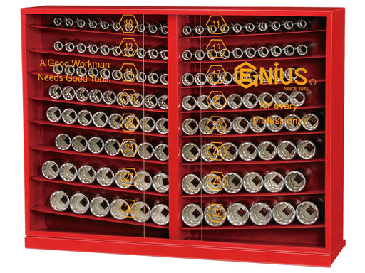 131 Piece 1/2″ Dr. Metric Deep Hand Socket Display (12 pt.)