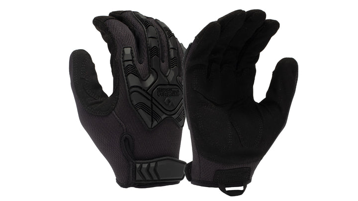 Pyramex VGTG40BS, VGTG40 Glove, Tactical, Heavy-Duty Impact, Small Size, Black Color