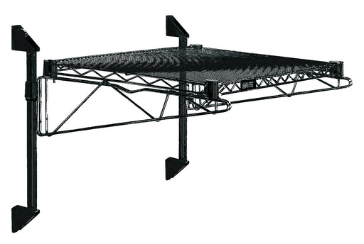 Quantum WC14-CB1248BK | Cantilever Single Shelf Post Wall Mount