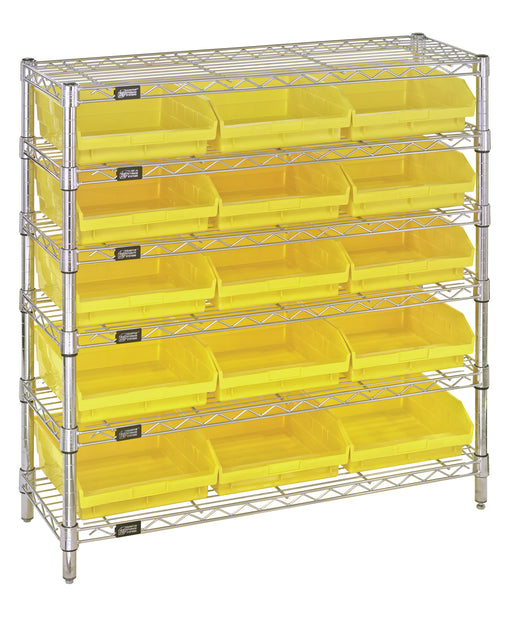 Quantum WR6-36-1236-109YL | Bin Wire Shelving System