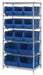 Quantum WR6-953954BL | Bin Wire Shelving System